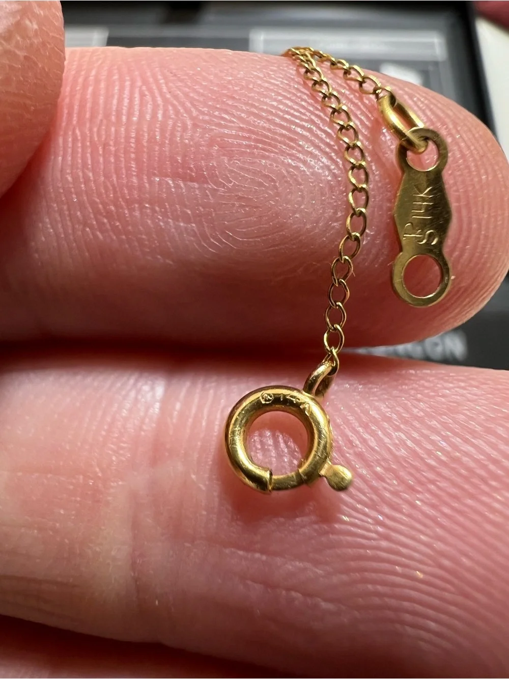 Antique 14K yellow gold with opals pendant necklace - Picture 10 of 15